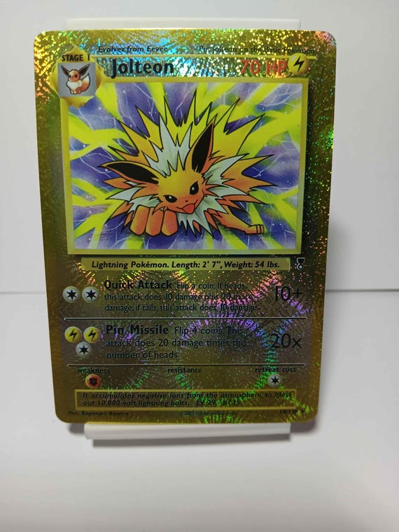 Jolteon 14/110 Legendary Collection Reverse Holo - NOT Real Just for Show -  Proxy NOT Replica - Might NOT Be Perfect - Etsy