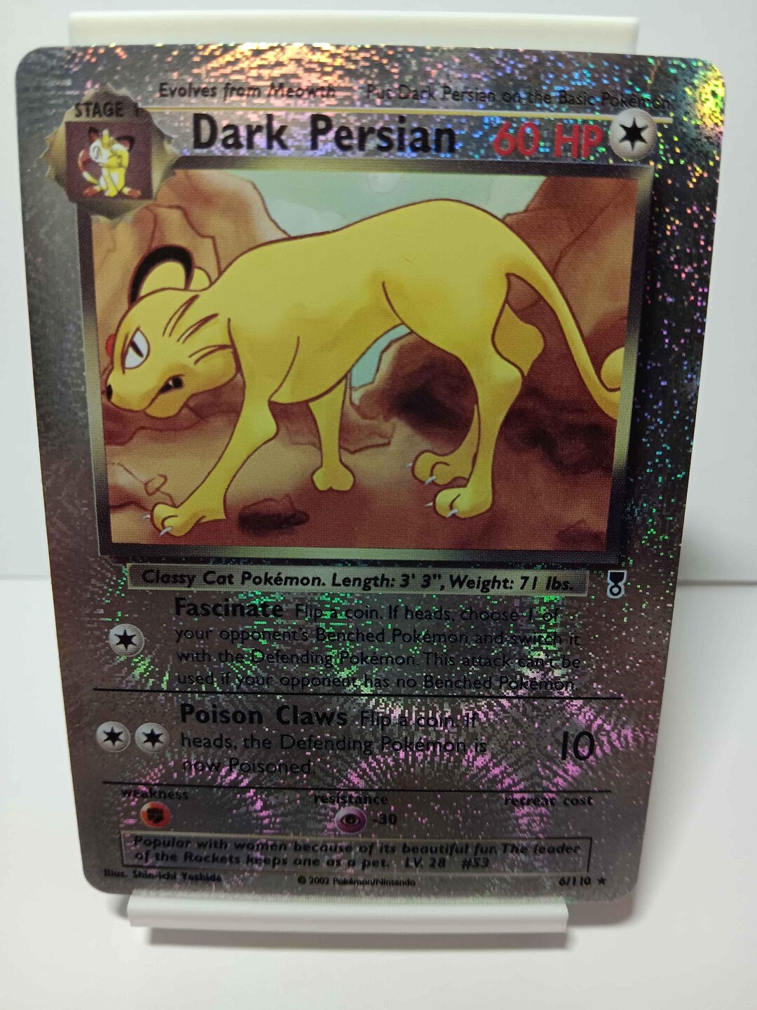 Dark Persian 6/110 Legendary Collection Reverse Holo - NOT Real