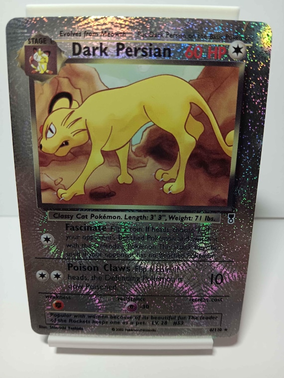 pokemon card dark persian Never noticed Giovanni's eyes in the background of this Dark Persian WOTC promo : r/pkmntcgcollections