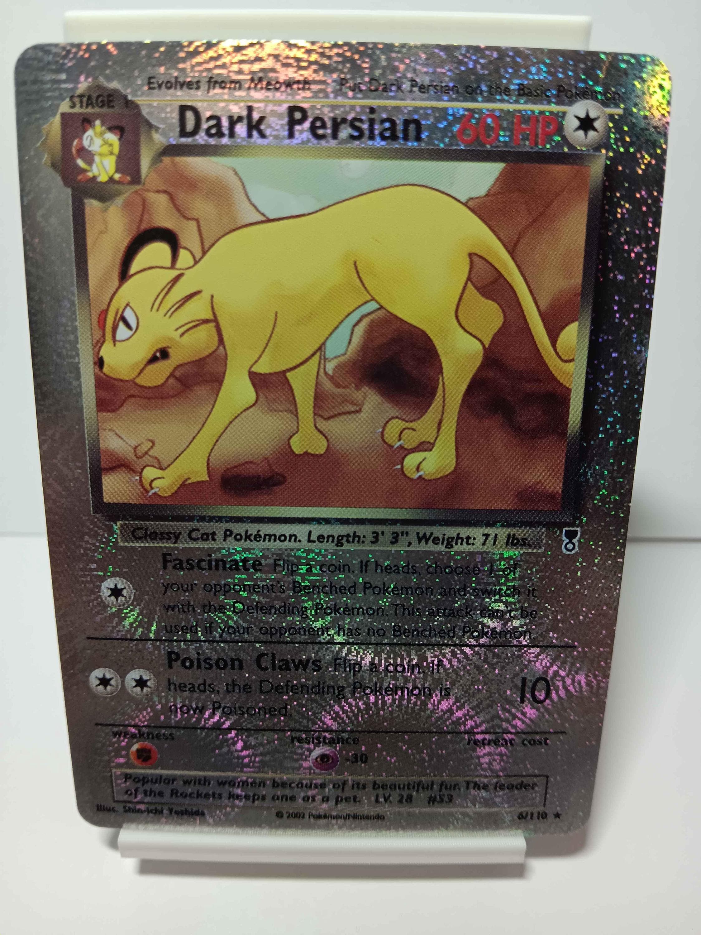 Dark Persian 6/110 Legendary Collection Reverse Holo - NOT real just for  show - Proxy NOT replica - Might NOT be perfect