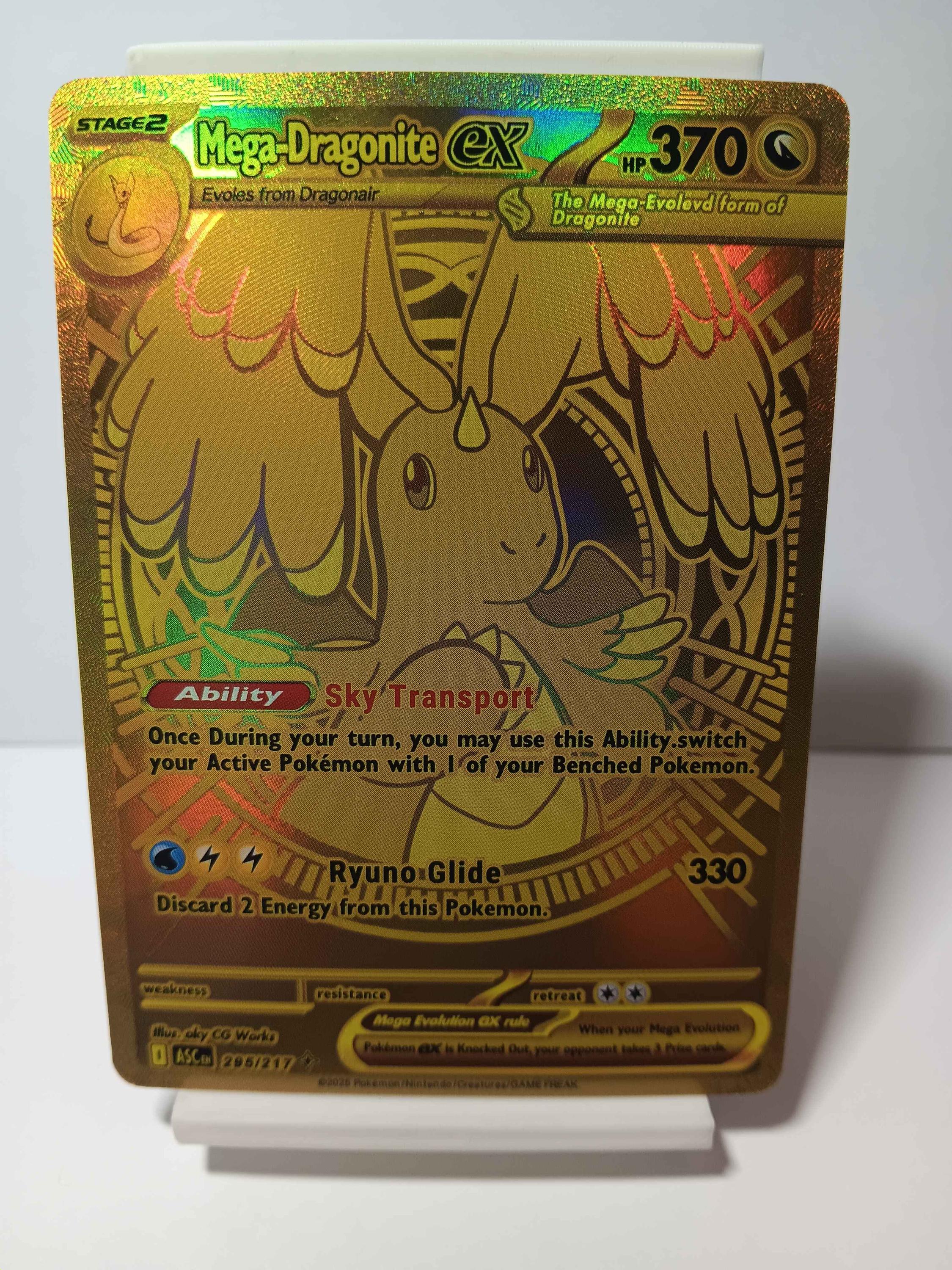 Gold Dragonite Card - Etsy