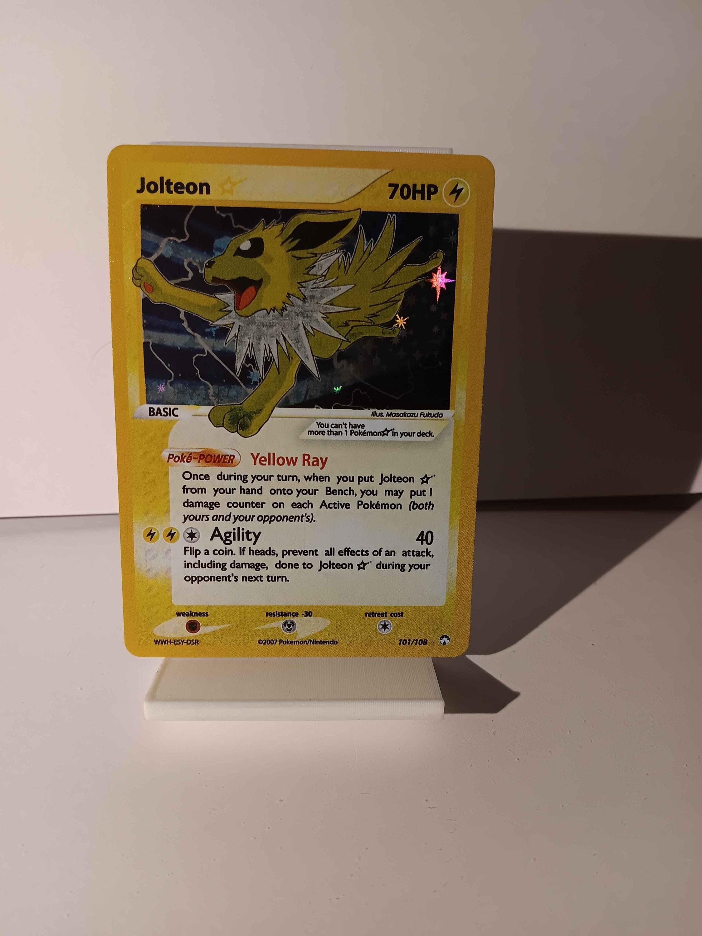 Jolteon Gold Star English 2007 - Perfect Gift for Poke Fans - NOT