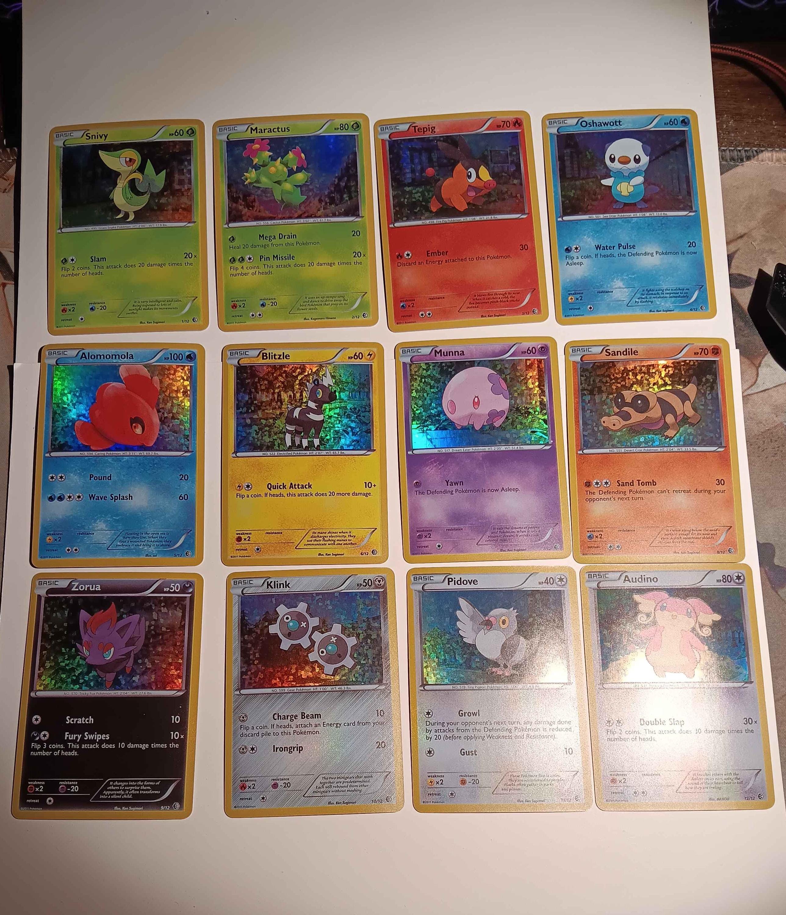 pokemon mcdonalds cards 2011 Pokmon Black and White (McDonald's, 2011) | Kids Meal Wiki Water Pulse 12x Mcdonald's 2011 Pokemon Promos