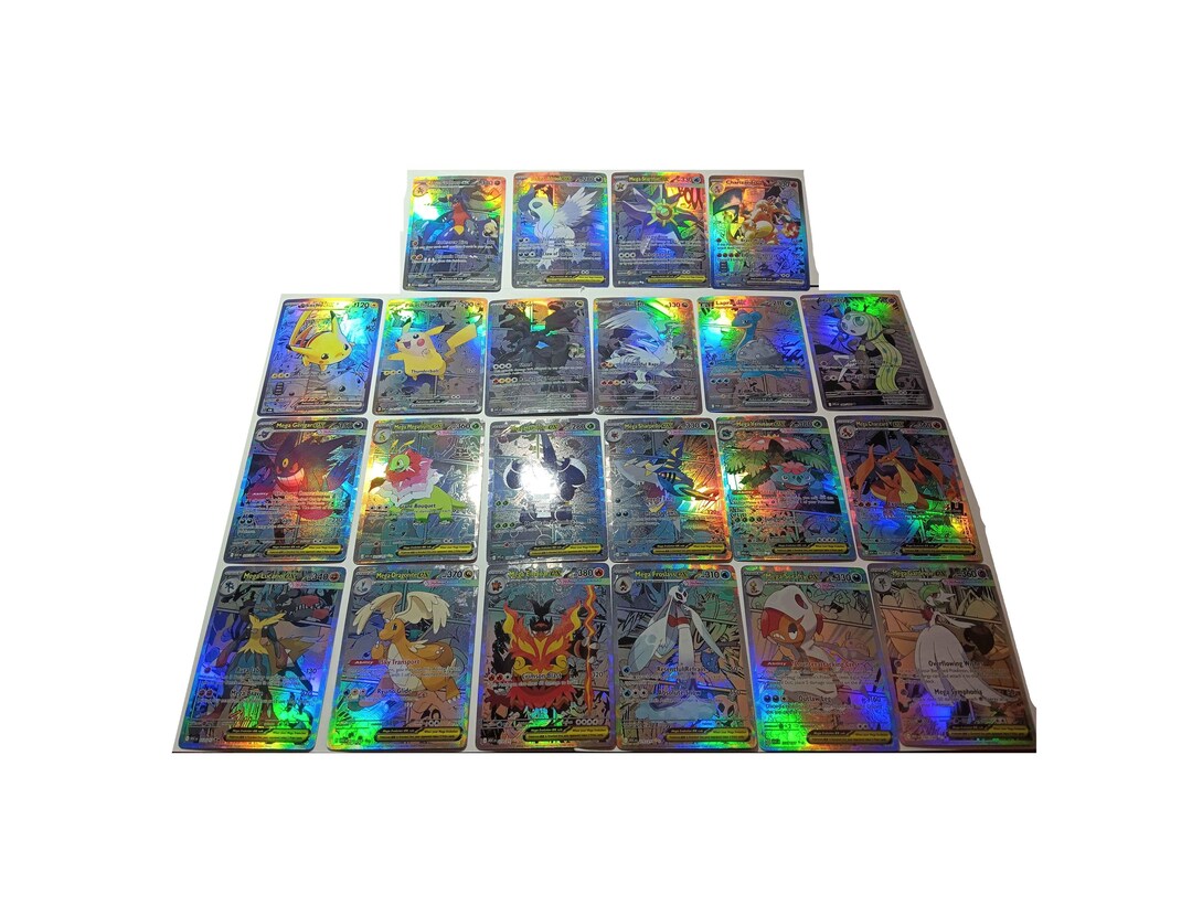 22x Manga Custom Pokemon Cards - Textured - Gift for Poke Fans