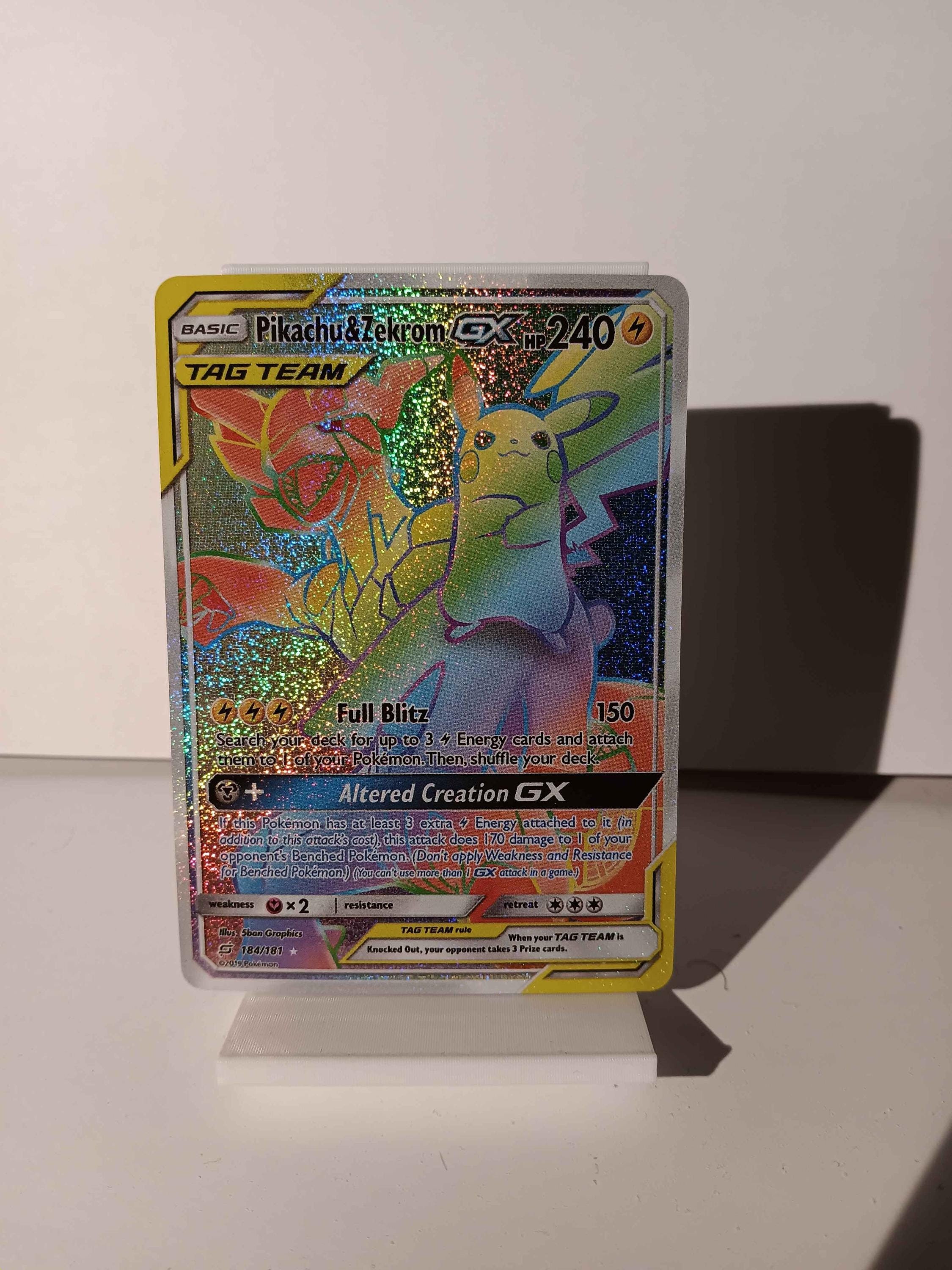 Pikachu & Zekrom GX - Team up - 184/181 / Secret Rare