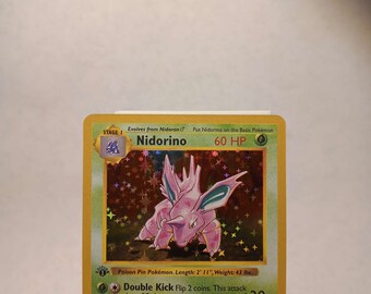Nidorino 1st Edition Shadowless Proxy - Perfect Gift for Kids or