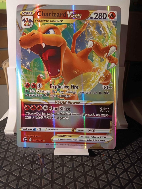 pokemon brilliant stars rare cards Amazon.com: Charizard V 017/172 Brilliant Stars - Ultra Rare Pokemon Card main image 1