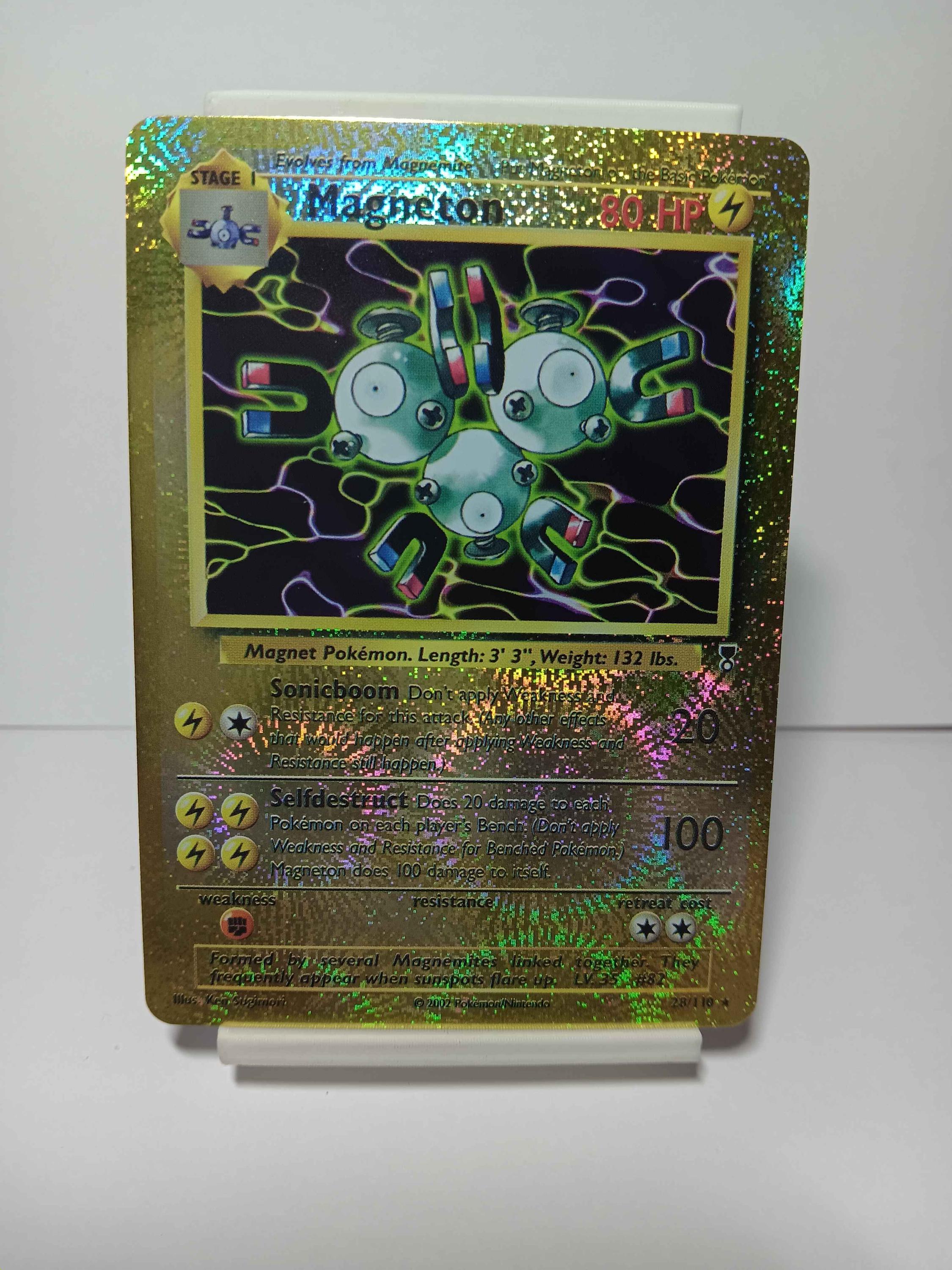 Magneton 28/110 Legendary Collection Reverse Holo - NOT Real Just for Show  - Proxy NOT Replica - Might NOT Be Perfect - Etsy