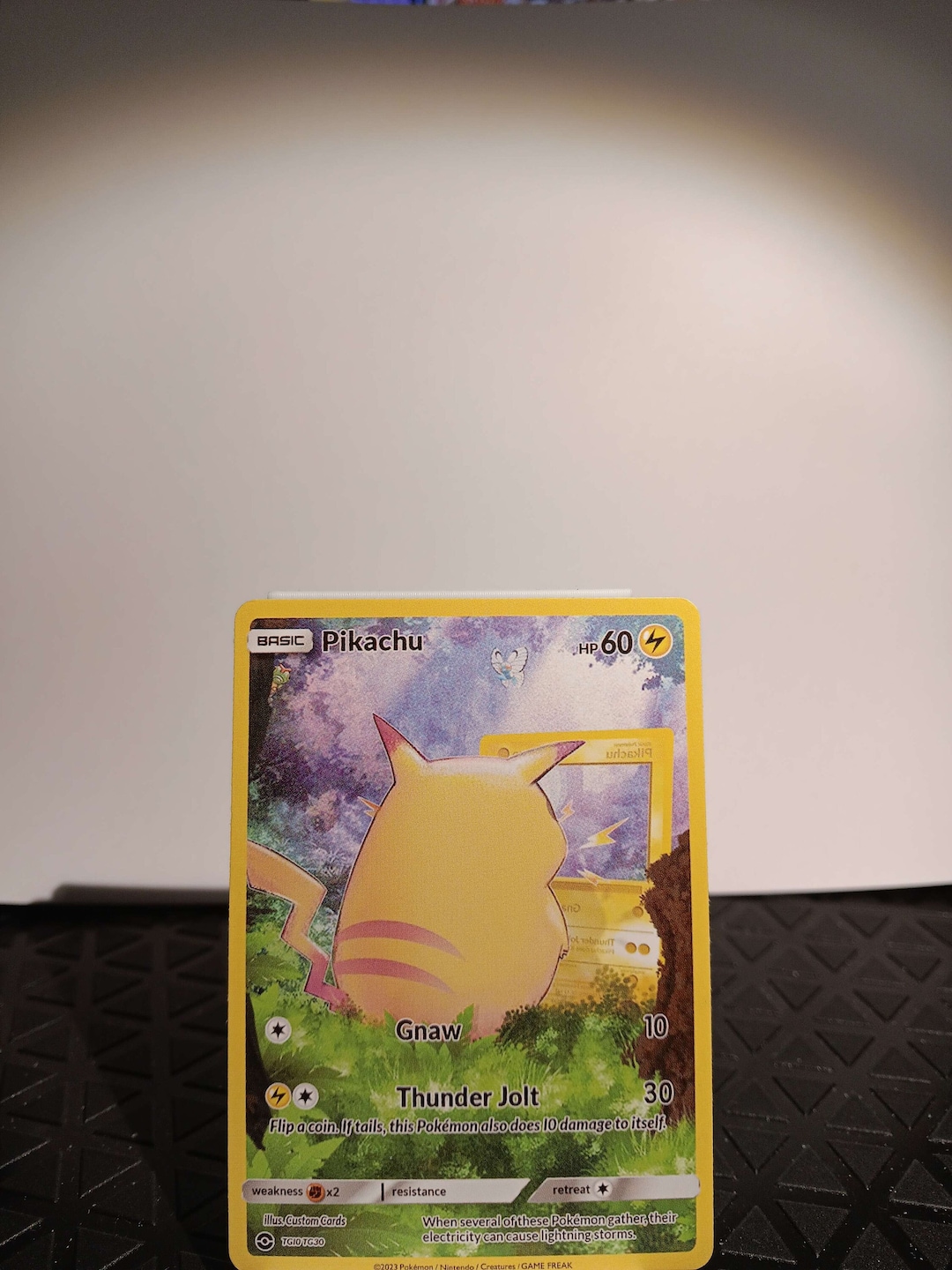 Full Art OG Fat Pikachu - Perfect Gift for Poke Fans - NOT Real
