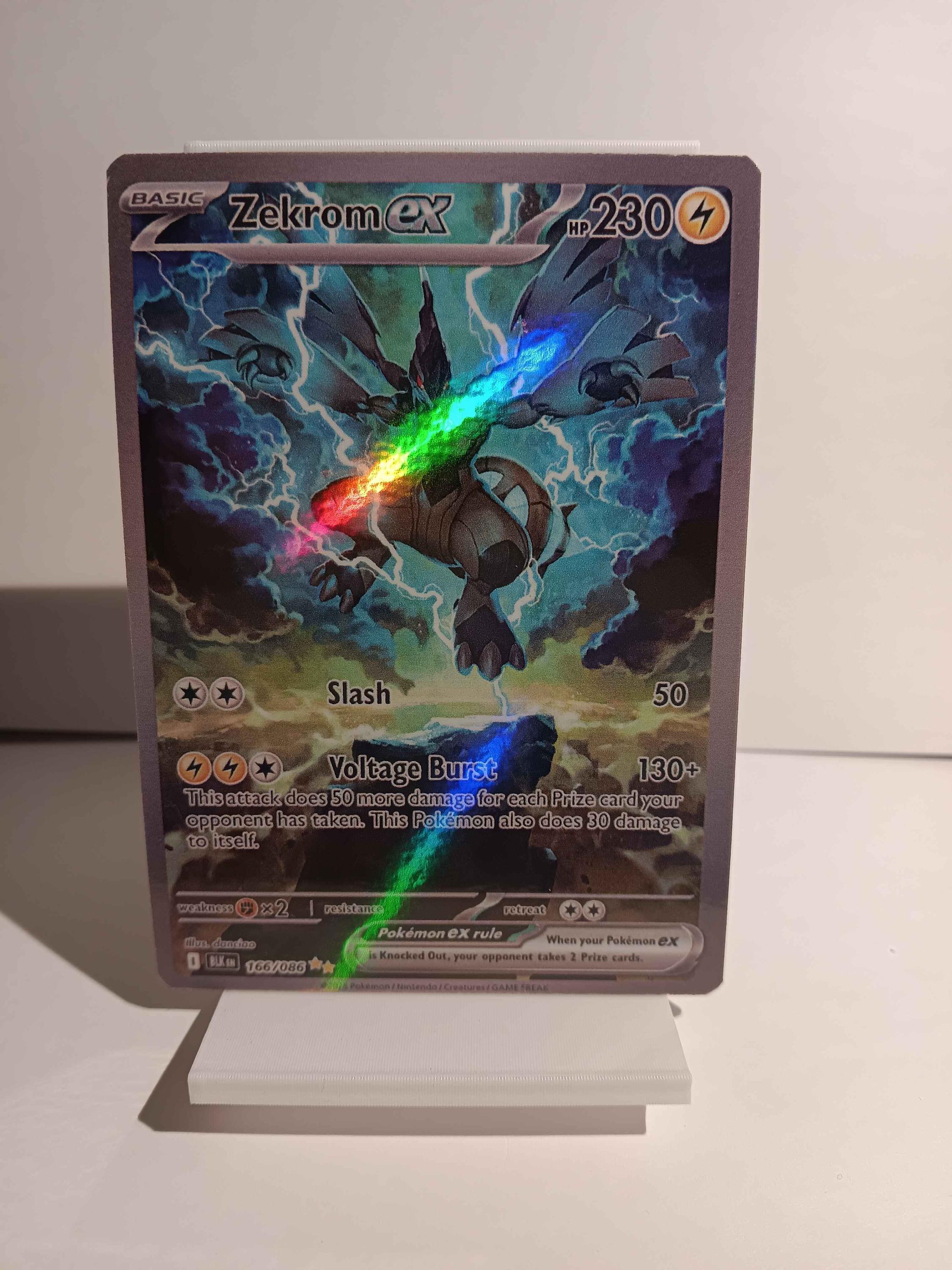 Zekrom Ex Sir 166/086 Black Bolt - Perfect Gift for Kids or Poke