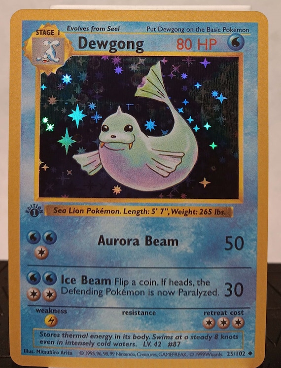 ポケモンカードゲーム Seel&Dewgong 1st edition shadow less Dewgong 1st Edition Shadowless - Perfect Gift for Kids or