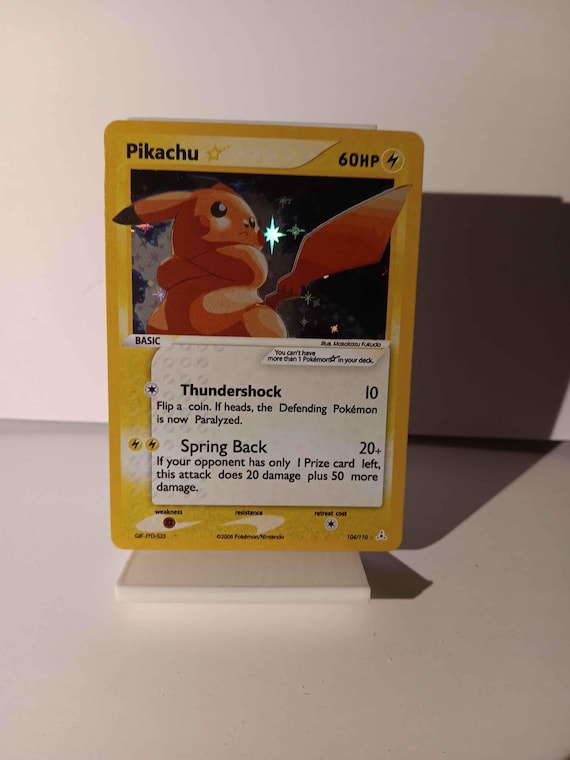 Pikachu Gold Star English 2006 - Perfect Gift for Poke Fans