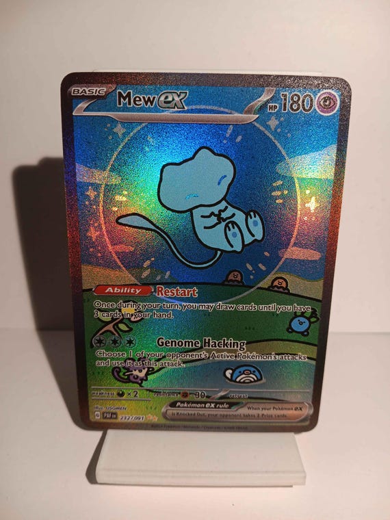Mew Ex SIR 232/091 Paldean Fates - Bubble Mew - Perfect Gift for