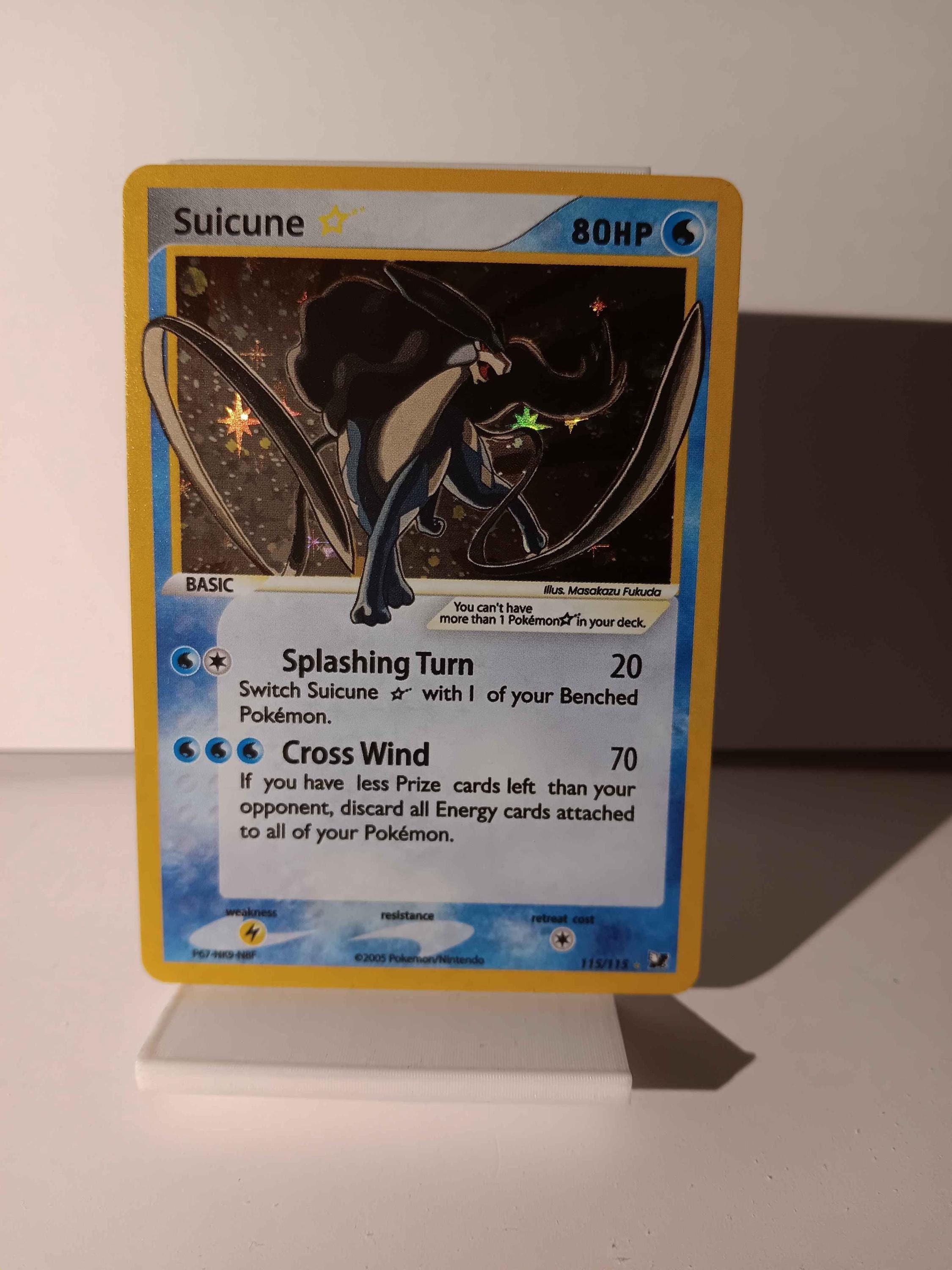 Suicune Gold Star English 2005 - Perfect Gift for Poke Fans - NOT