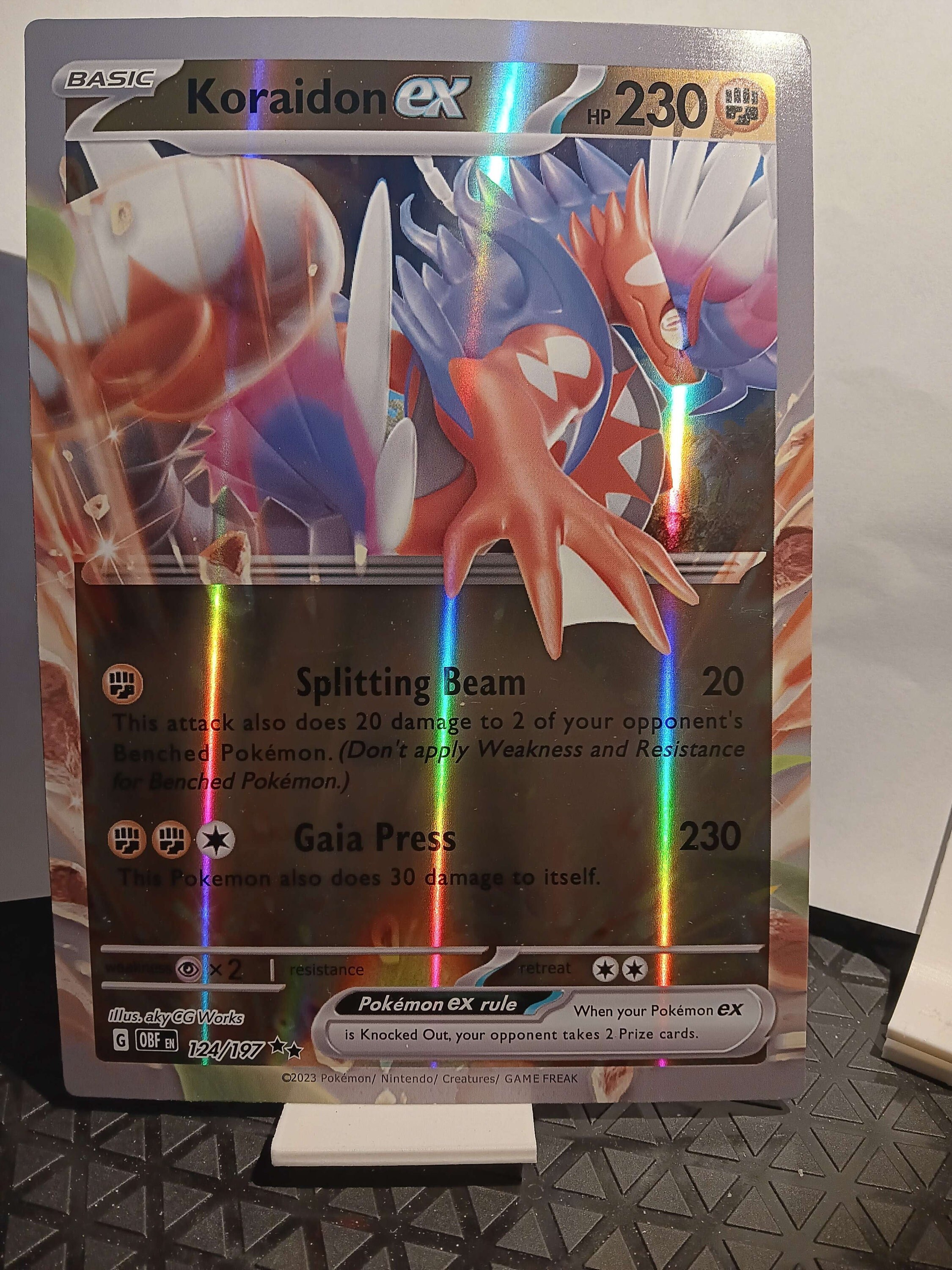 Koraidon Ex - Full Art Jumbo - 124/197 / Double Rare - Perfect Gift for  Poke Fans - NOT Real Just for Show - Proxy NOT Replica - Etsy Israel