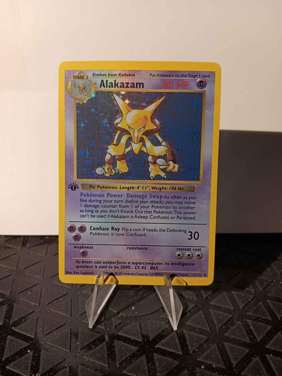 Alakazam 1st Edition Shadowless - Perfect Gift for Kids or Poke