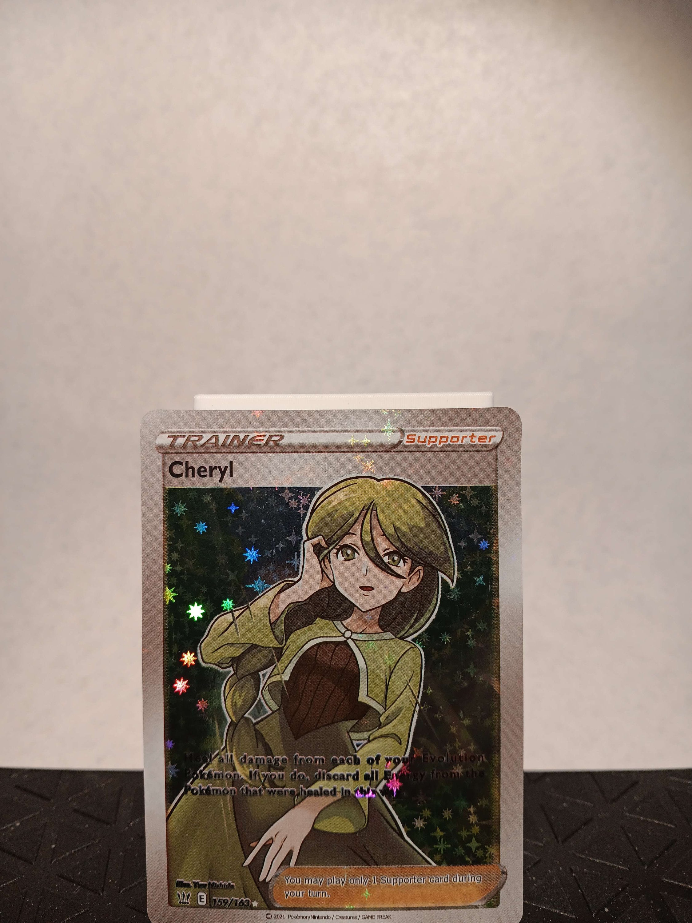 cheryl pokemon card full art Cheryl 159/163 Pokémon Extended Artwork Protective Card Display Case main image 0