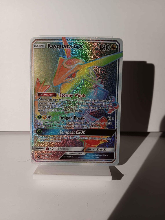 Rayquaza GX - Celestial Storm - 177/168 / Secret Rare - Perfect Gift for Poke Fans - NOT Real Just for Show - Proxy NOT Replica - Etsy Rayquaza GX - Celestial Storm - 177/168 / Secret Rare - Perfect Gift for Poke Fans - NOT Real Just for Show - Proxy NOT Replica - Etsy