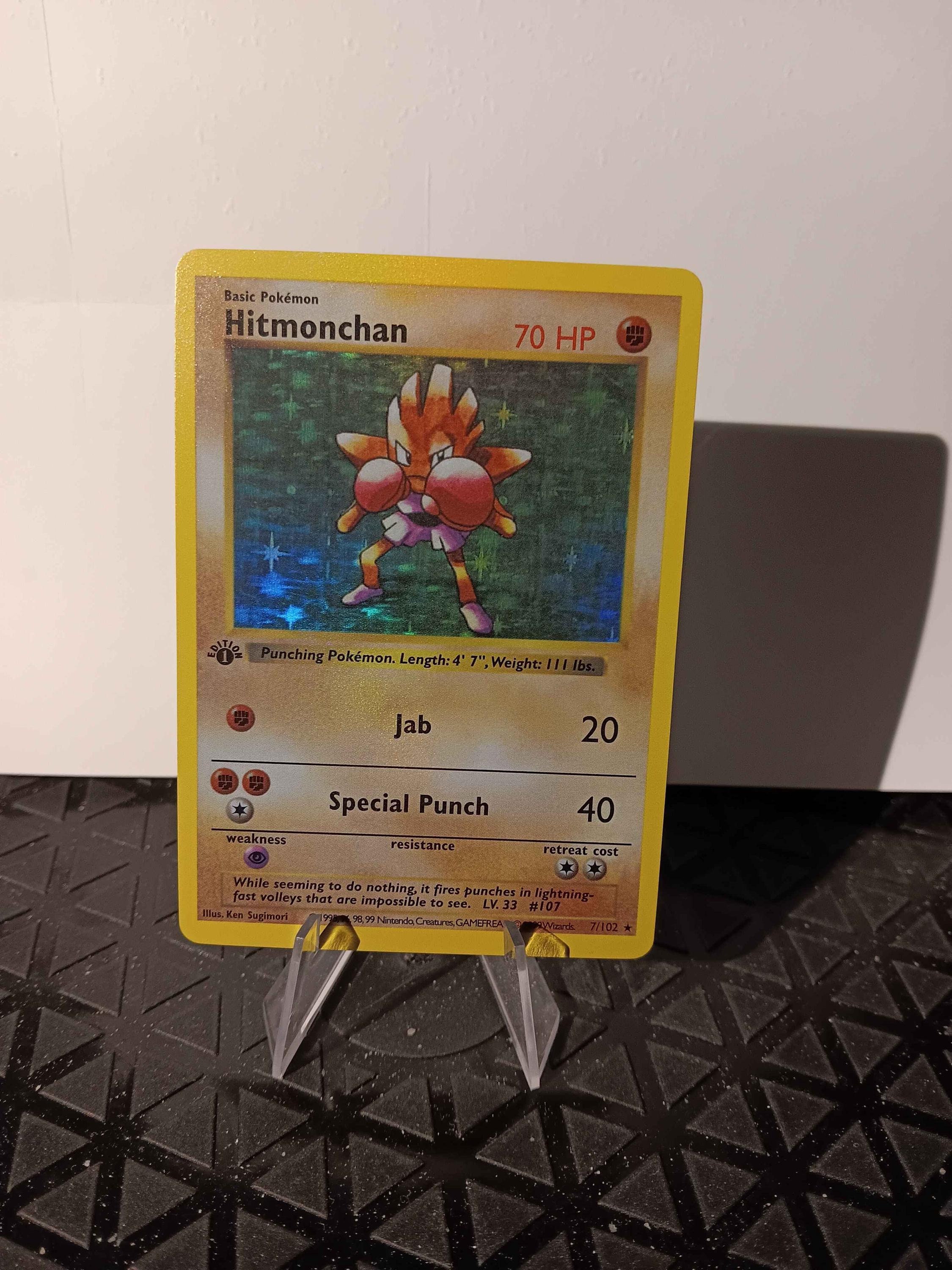 Hitmonchan 1st Edition Shadowless - Perfect Gift for Kids or Poke