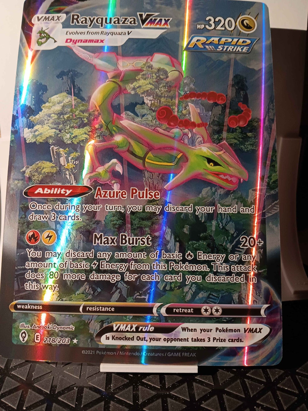 Buy Rayquaza VMAX Alt Art Secret - 218/203 Evo Skies - Full