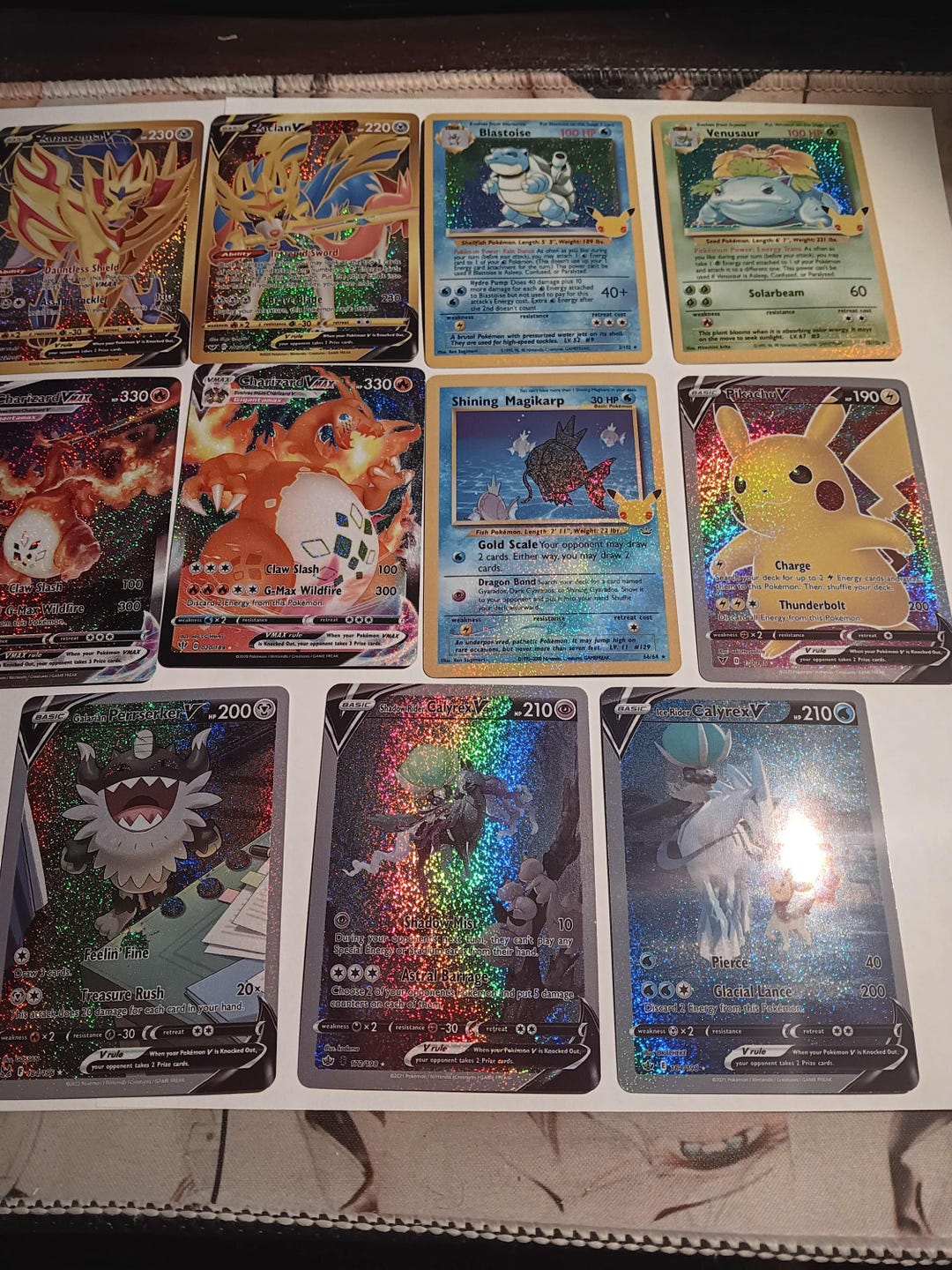 17x Charizard, Mewtwo, Pikachu, Blastoise, Venusaur - All Foil