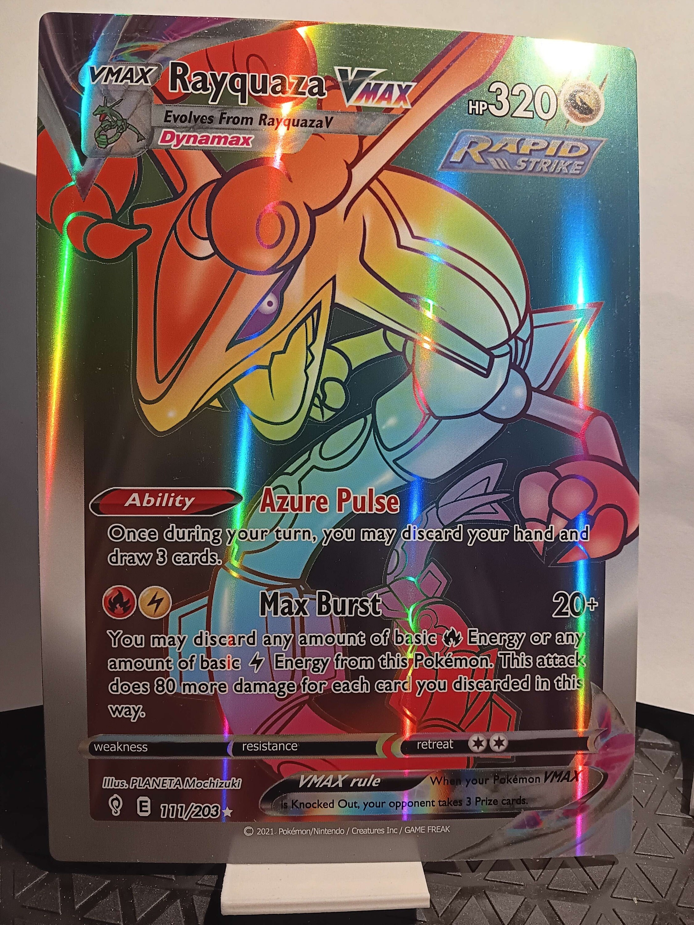 Rayquaza VMAX Dynamax - Full Art Jumbo - 217/203 / Secret
