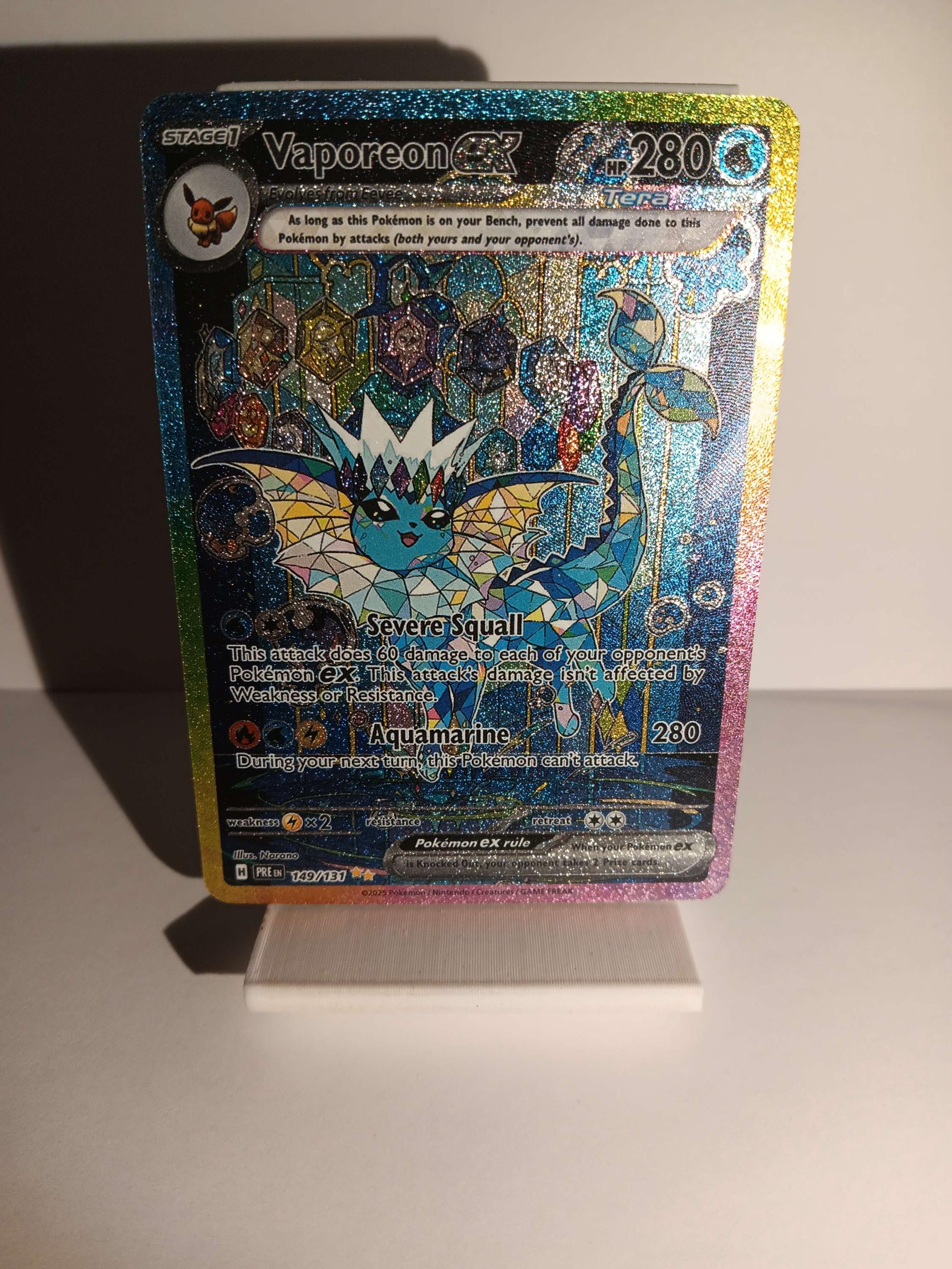 English Vaporeon Ex - 149/131 - SV: Prismatic Evolutions