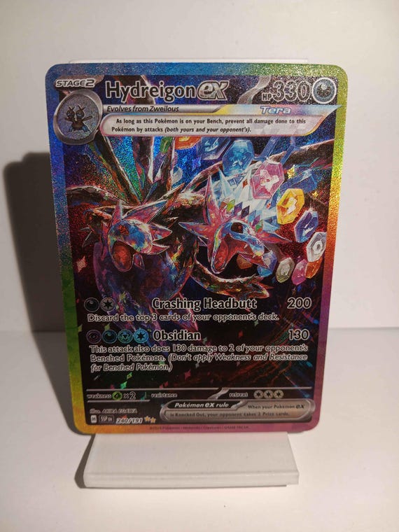 hydreigon pokemon card holographic Pokemon Scarlet and Violet Gyarados EX Secret Rare Alt Art Card – Rarity  Rack main image 1