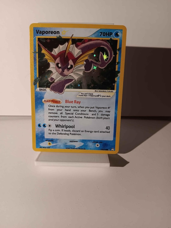 Vaporeon Gold Star English 2007 - Perfect Gift for Poke Fans