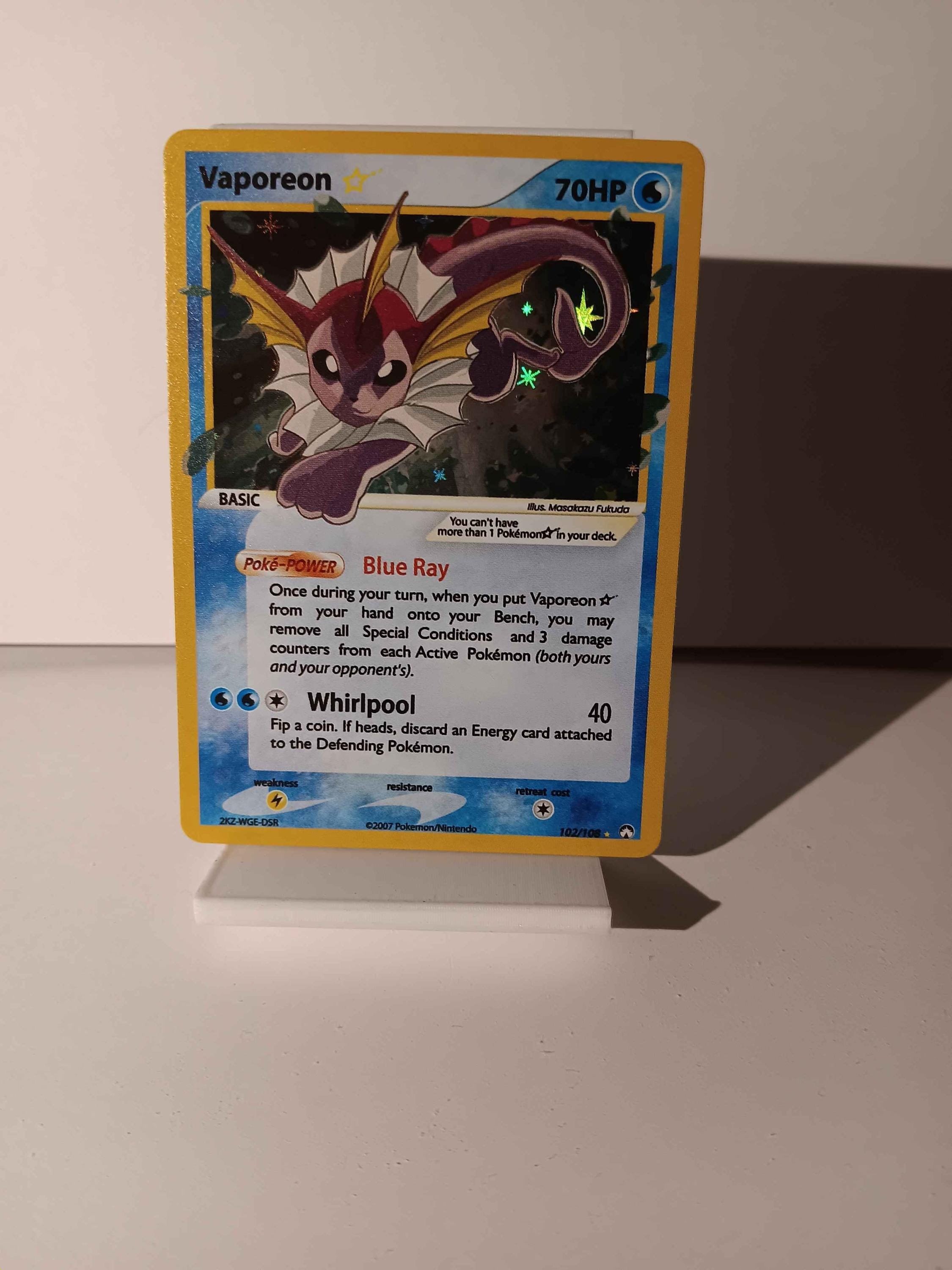 ポケモンカード シャワーズ ゴールドスター 英語版　Vaporeon star Pokémon Vaporeon Gold Star 102/108 Power Keepers - CGC