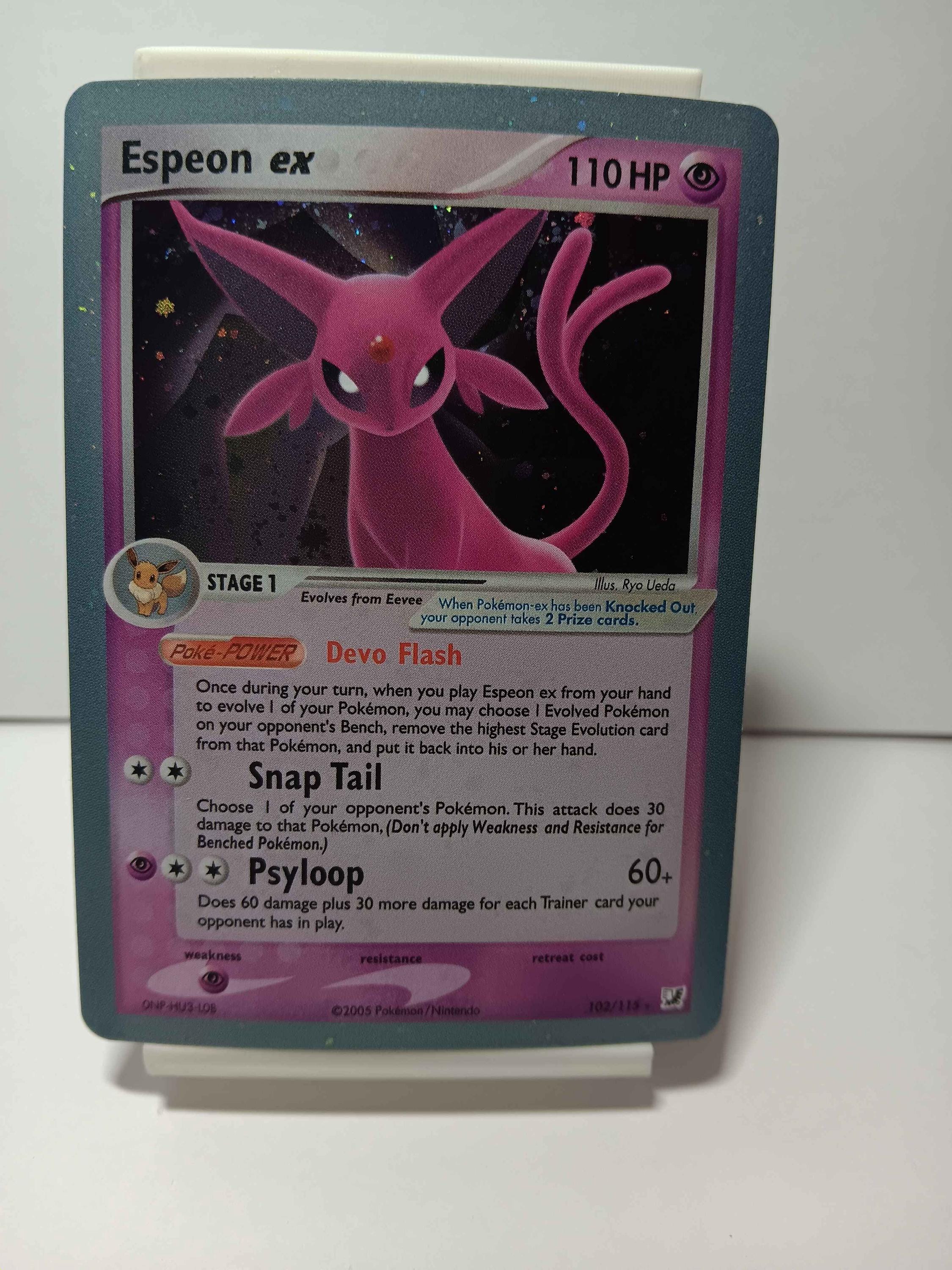 Espeon ex エーフィex 英語版 プロモ Espeon Ex 102/115 - EX Unseen Forces - Gift for Any Poke Fan