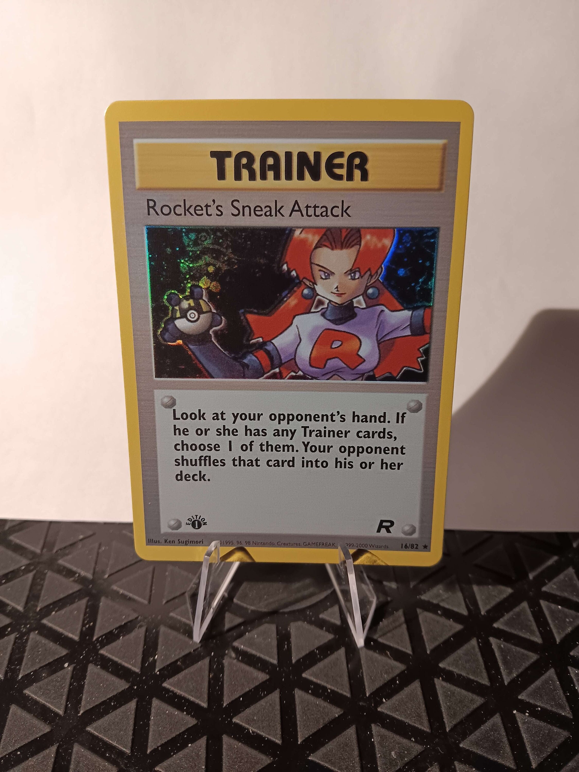 Rocket's Sneak Attack 1st Edition-perfect Gift for Kids or Poke Fans - NOT  Real Just for Show - Proxy NOT Replica-might NOT Be Perfect - Etsy