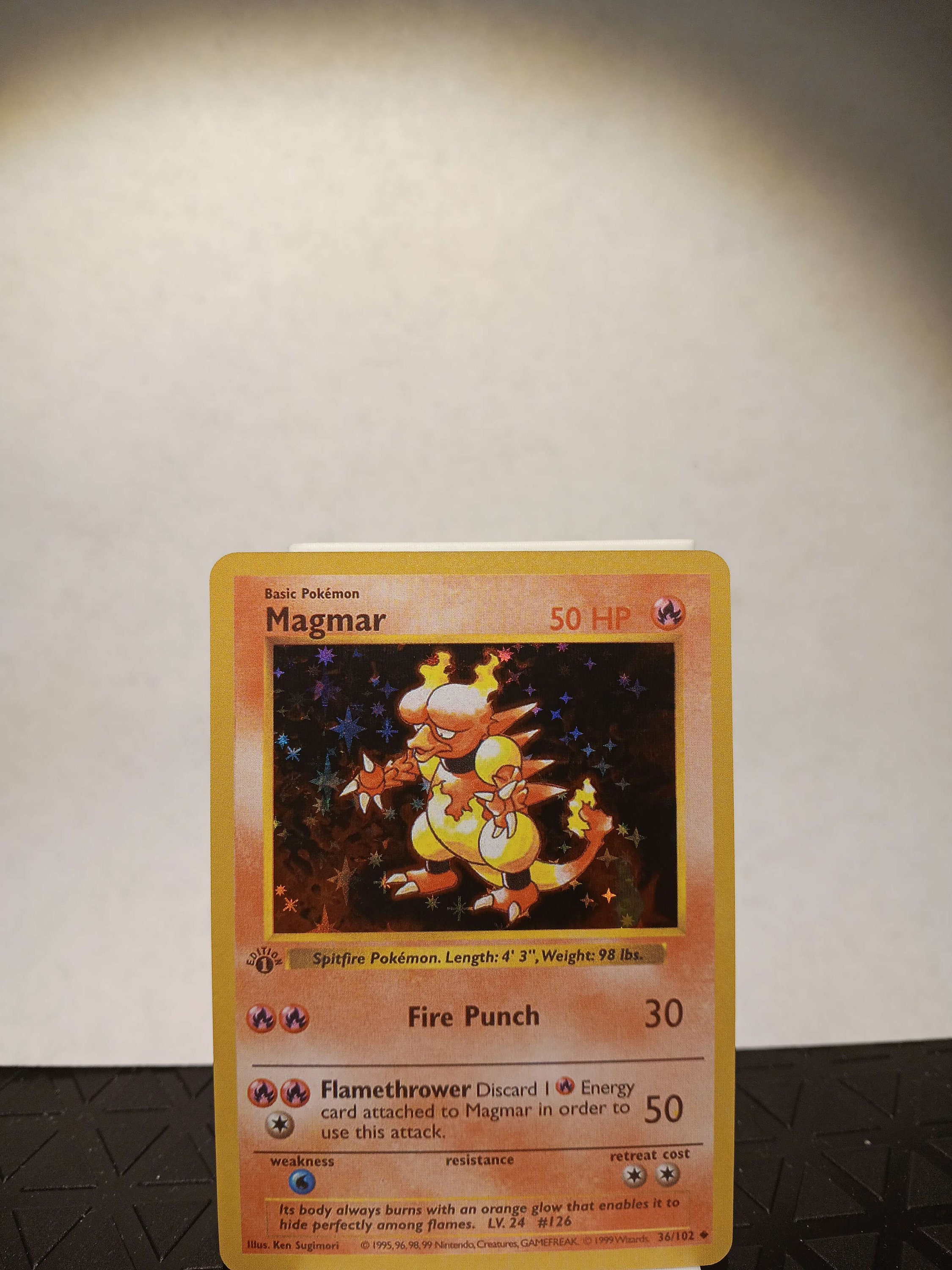 ポケモンカードゲーム Magmar 1st edition shadow less PSA 8 - Pokemon MAGMAR - 1st EDITION Shadowless Base Set