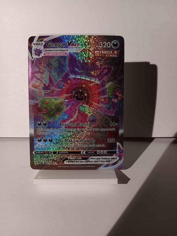 Gengar VMAX - Fusion Strike - 271/264 / Secret Rare - Perfect Gift for Poke  Fans - NOT Real Just for Show - Proxy NOT Replica - Etsy