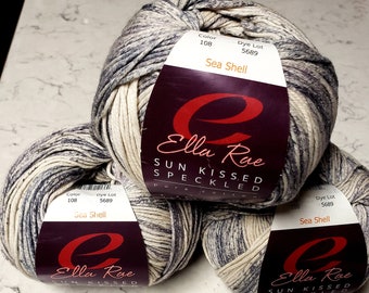 Ella Rae Sun Kissed Speckled Yarn | 100% Cotton | 100g 262yds DK Yarn