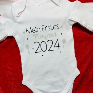 Baby Bodysuit, New Year, First New Year's Eve, 2024, My First New Year, New Year's Eve