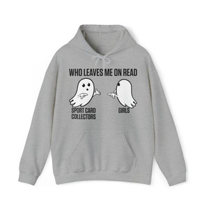 Gelezen blijven. Sportkaartverzamelaar Meme-hoodie