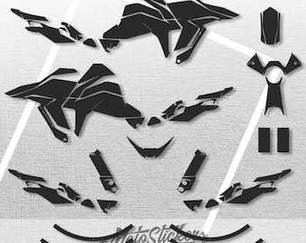 Suzuki VSTROM 800 DE 2023 Vector Graphics MX Template 1:1