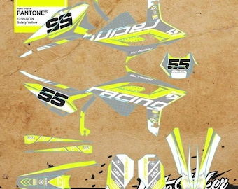 Beta RR 2020-2022 graphic kit - stickers with real neon (flourescent) yellow