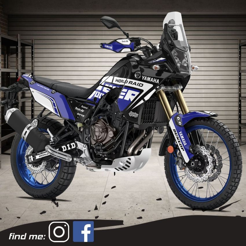 Adesivi 3D compatibili con Yamaha Tenere 700 World Rally 2023-2024 Parasteli