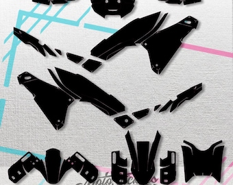 CFmoto 450 MT 2024-2025 Vector Graphics MX Template 1:1