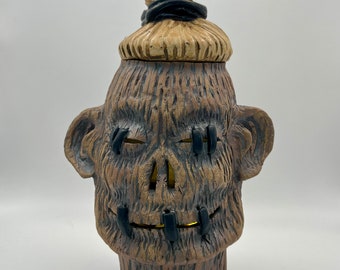 Halloween Decor Shrunken Head Tiki Theme