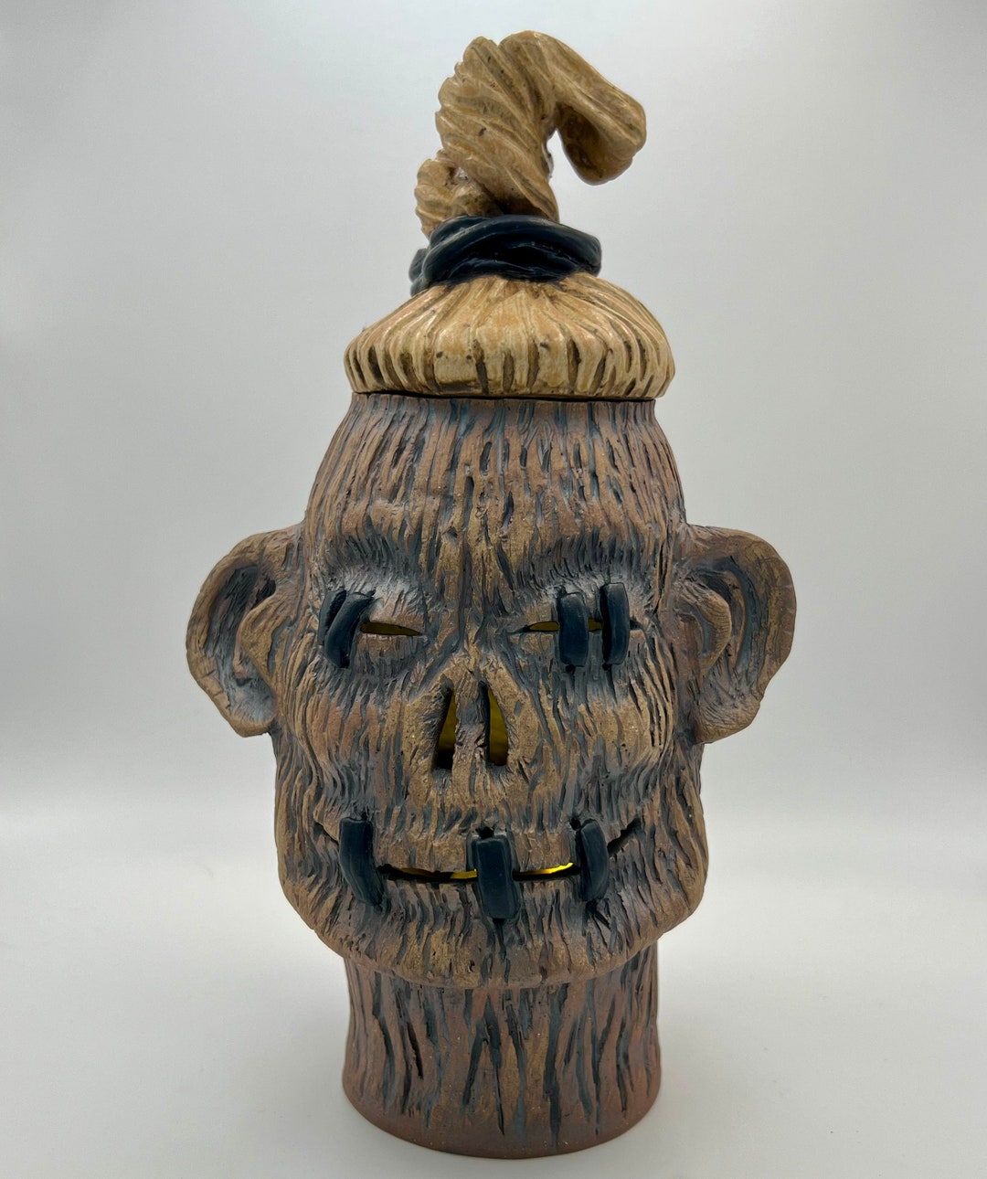 Shrunken Heads Halloween Decoraton! Such Dverse Personaltes All N One Pot. | Dry Floral - View #6