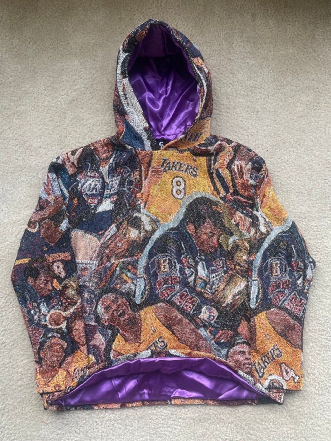 Kobe Tapestry Hoodie Etsy