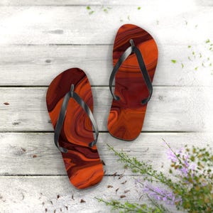 Vibrant Summer Flip Flops: Beach & Pool Sandals - Polyester Suede