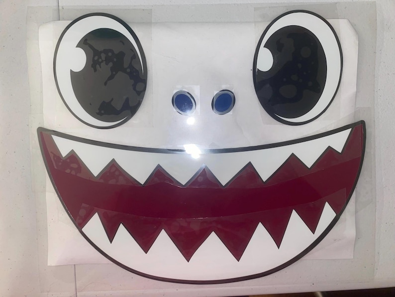 Cartoon Shark Family HTV Iron on Design - Etsy UK