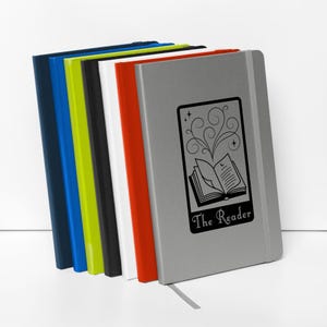 Bookish Tarot-Karte Hardcover Gebundenes Notizbuch | Tagebuch für Bücherliebendes - booktok - bookstagram - literarisches Journal - Lesejournal