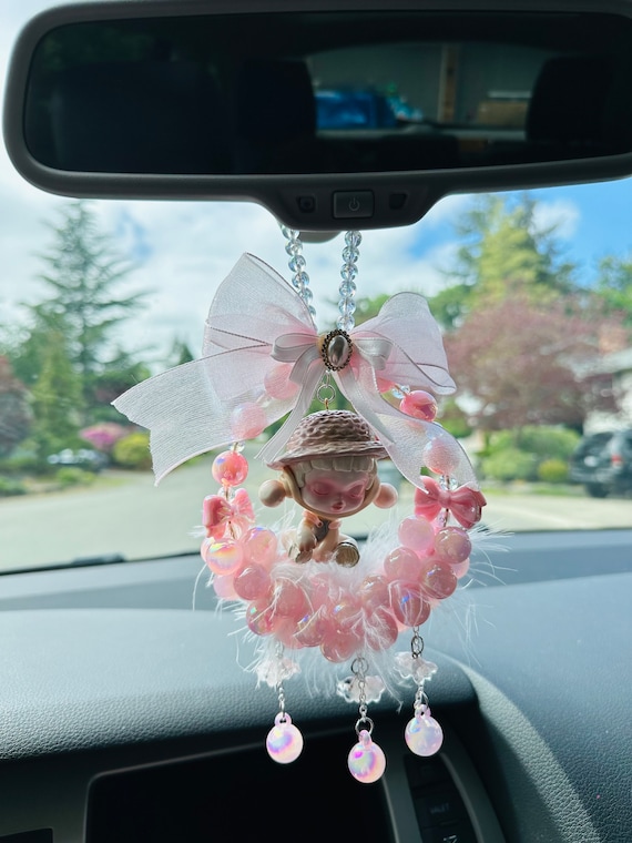 Handmade Acrylic Beads Wall Hanging Decor Car Charms Skull Panda Etsy