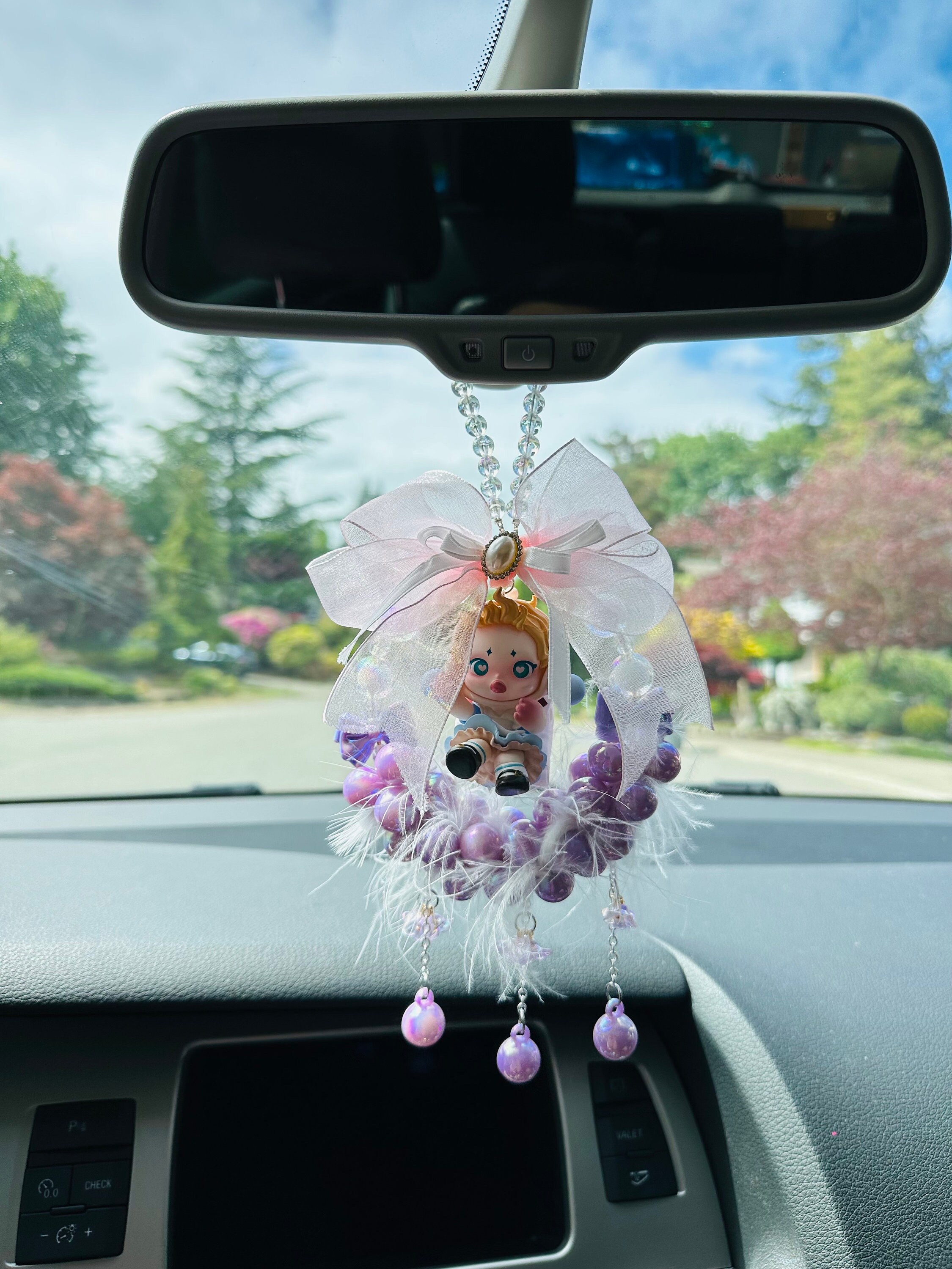 Handmade Acrylic Beads Wall Hanging Decor Car Charms Skull Panda