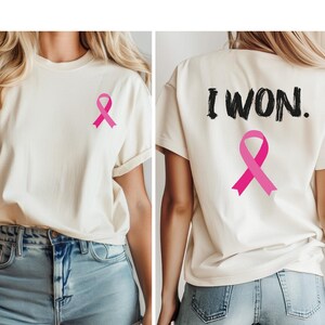 I Won Breast Cancer Awareness Shirt, Support Gift image 1